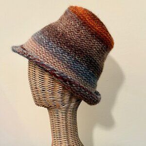 Anthropologie Santelli Francesca Italy Handmade Wool Blend Bucket Hat XS Small